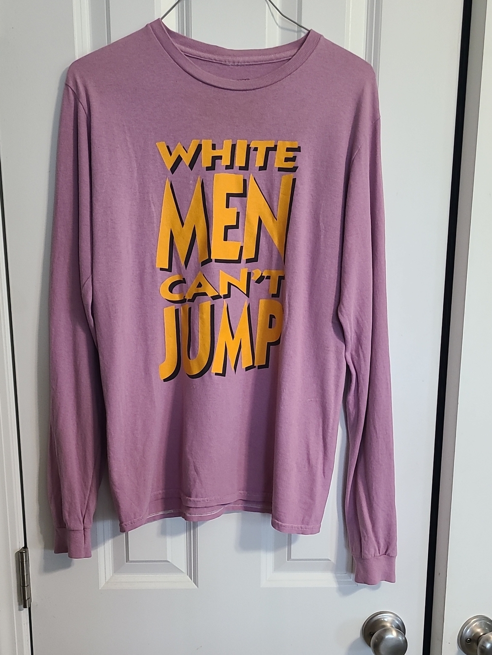 White Men Can't Jump Long-Sleeve Graphic Tee - Lavender